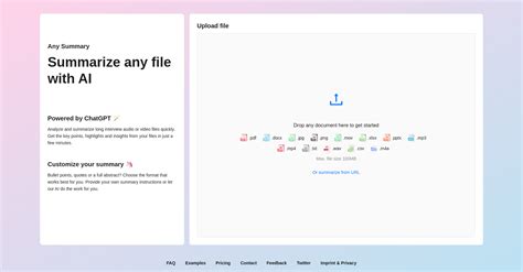 how to get a summary of a pdf file