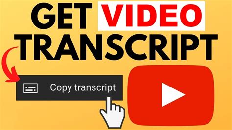 how to get a transcript of a youtube video 2024