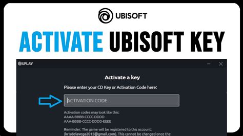 how to get activation key for ubisoft