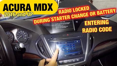 how to get acura mdx radio code