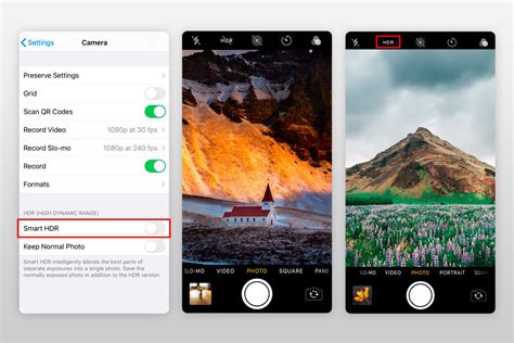 how to get advanced camera settings on iphone