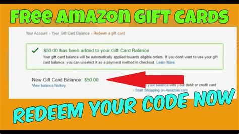 how to get amazon code from gift card