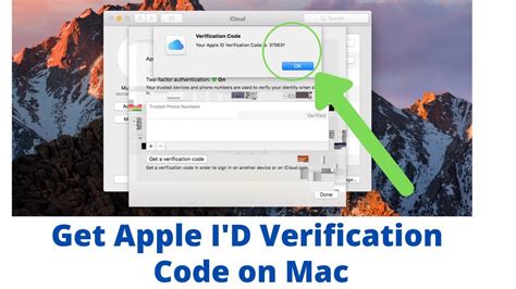 how to get apple id verification code on macbook