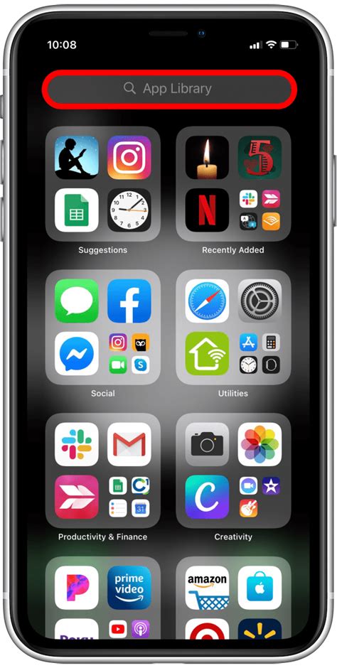 how to get apps back on iphone after removing from home screen