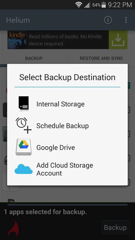 how to get back app data on android
