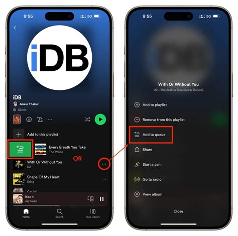 how to get back to queue on spotify
