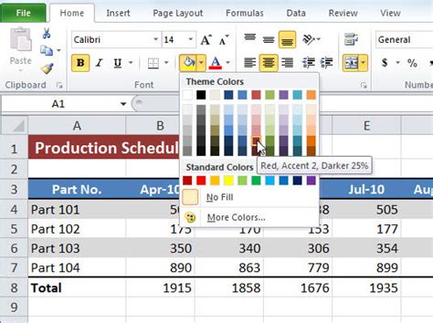 how to get background color in excel cell