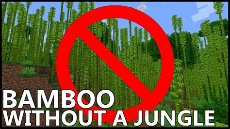 how to get bamboo in minecraft superflat