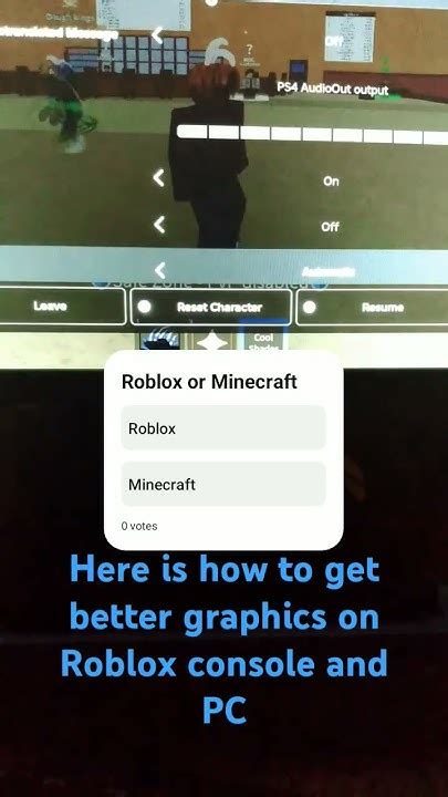 how to get better graphics in roblox mobile