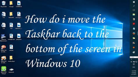 how to get bottom toolbar back on pc
