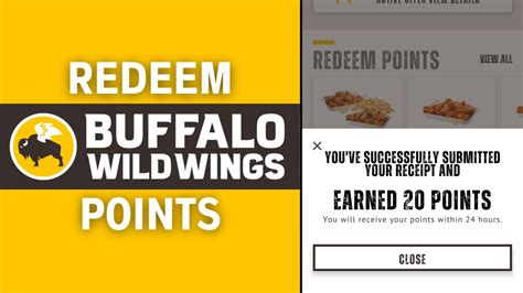 how to get buffalo wild wings points from your bill
