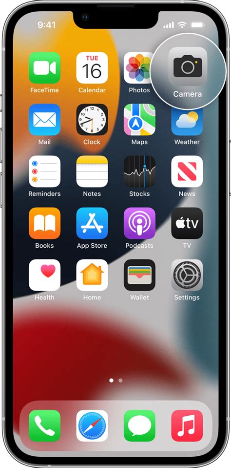 how to get camera app on home screen iphone