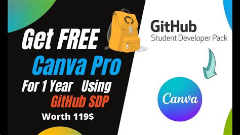 how to get canva pro for free student github