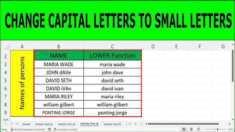 how to get caps in excel