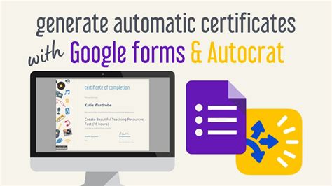 how to get certificate from google form