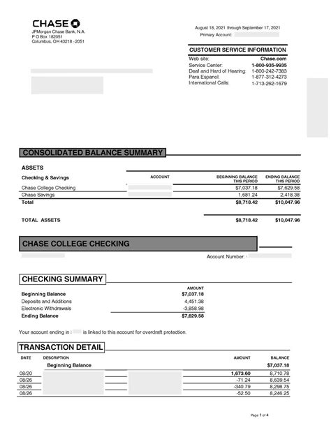 how to get chase bank statement in excel