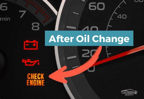 how to get check engine light off after oil change