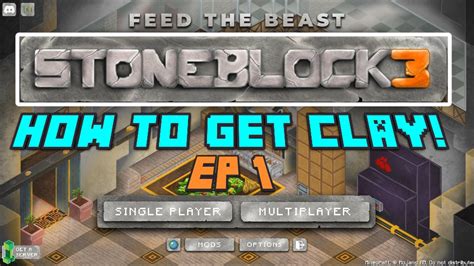 how to get clay in stoneblock 3 easy