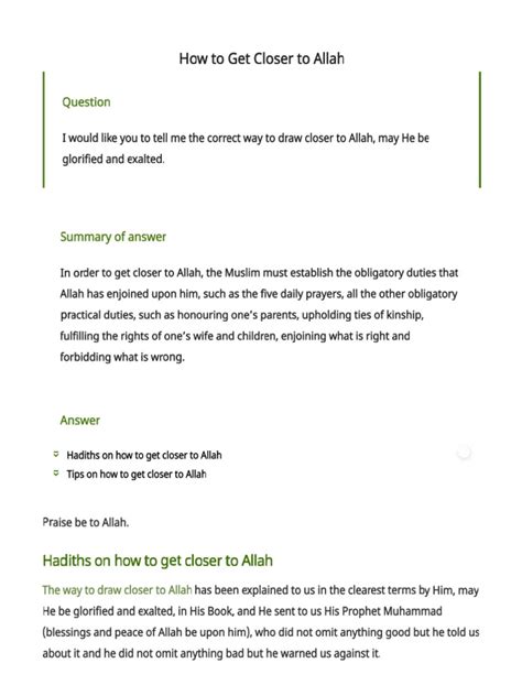 how to get closer to allah pdf