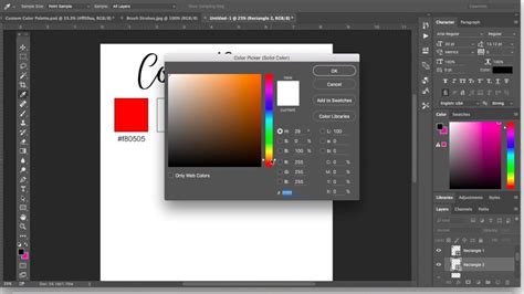 how to get color palette from image photoshop