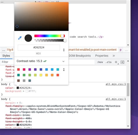 how to get color picker in chrome