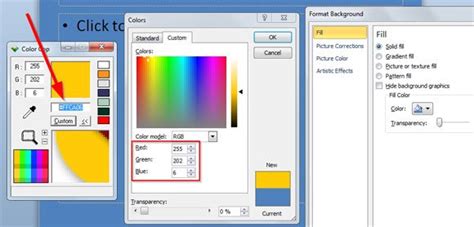 how to get color picker in powerpoint