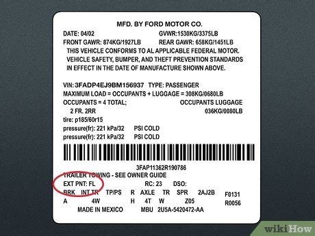how to get colour code for car