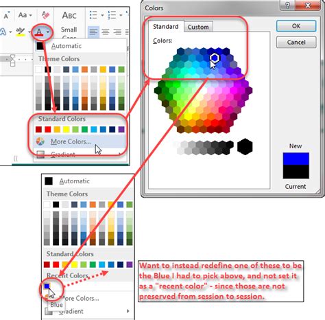 how to get colour picker on word