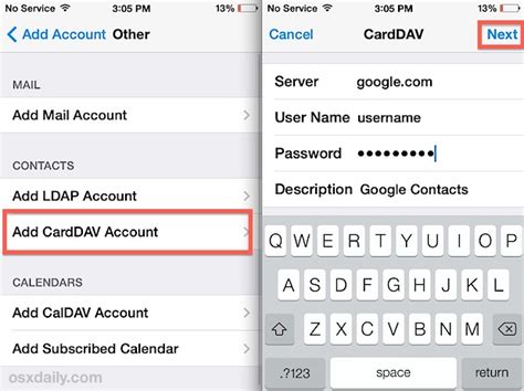 how to get contacts from gmail in iphone