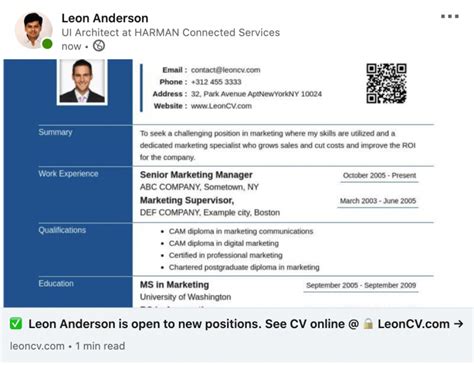how to get cv from linkedin mobile