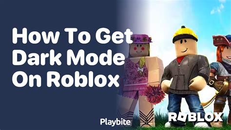how to get dark mode on roblox mobile