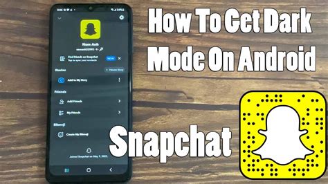 how to get dark mode on snapchat android