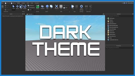 how to get dark theme on roblox