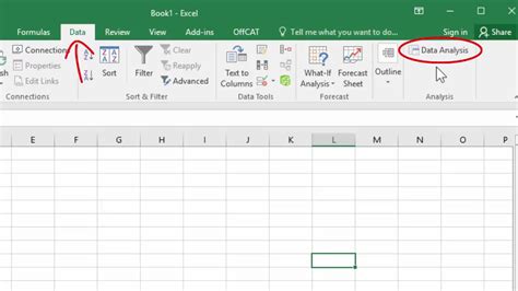 how to get data analysis in excel 2016