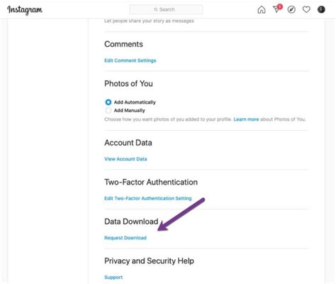 how to get data from instagram