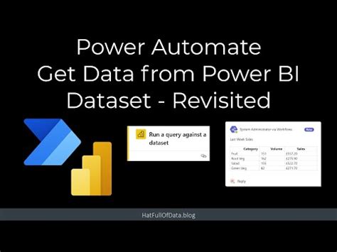 how to get data from power bi dataset