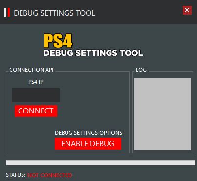 how to get debug settings on ps4 12.50