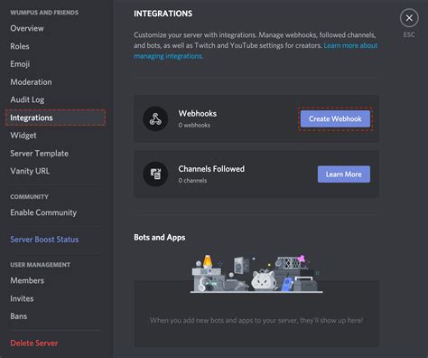 how to get discord webhook on mobile