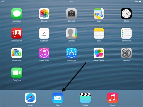 how to get email icon on home screen