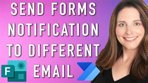 how to get email notifications from microsoft forms to a different email