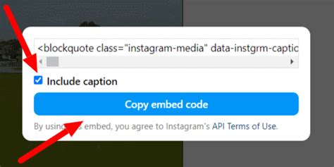 how to get embed code from instagram reel