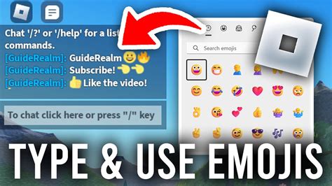 how to get emojis on computer in roblox