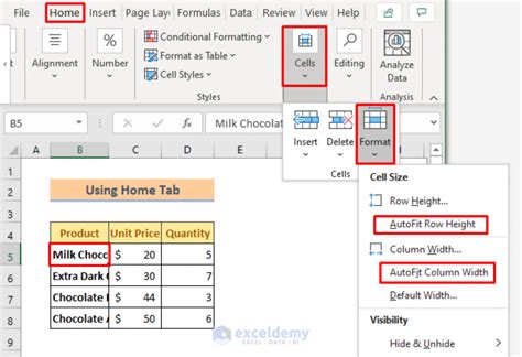 how to get excel cells to autofit text