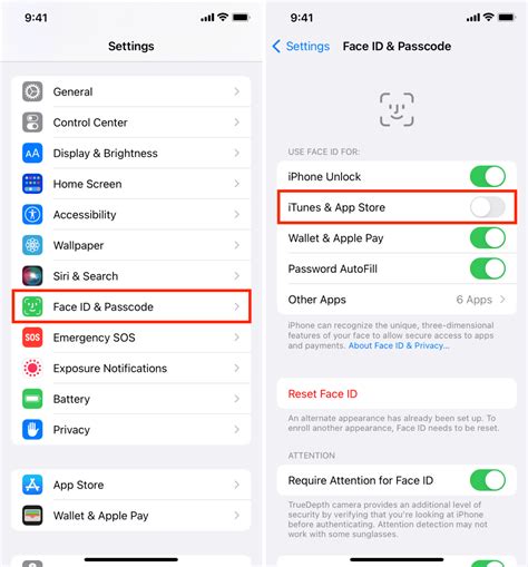 how to get face id to download apps on iphone