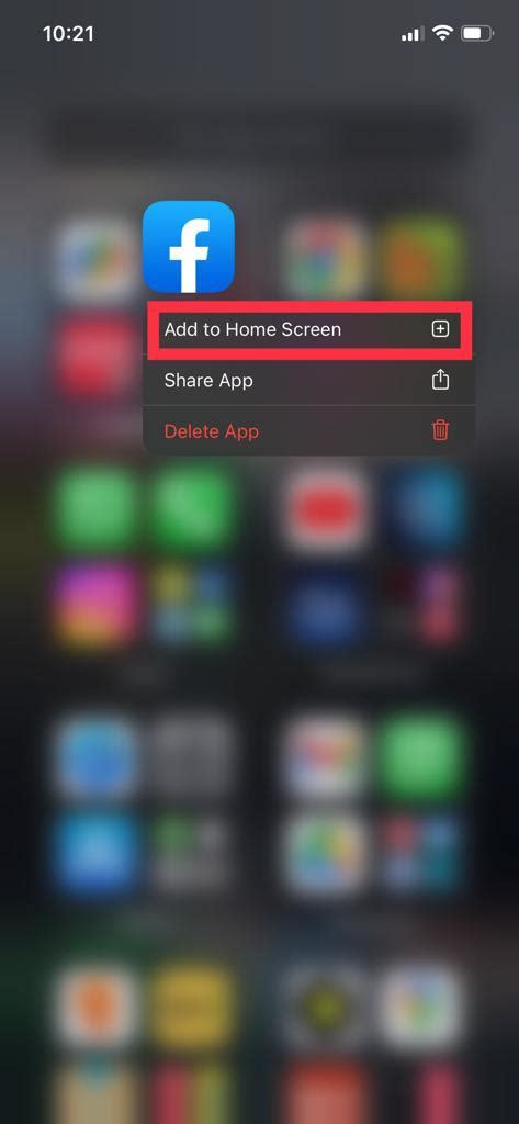 how to get facebook messenger back on home screen
