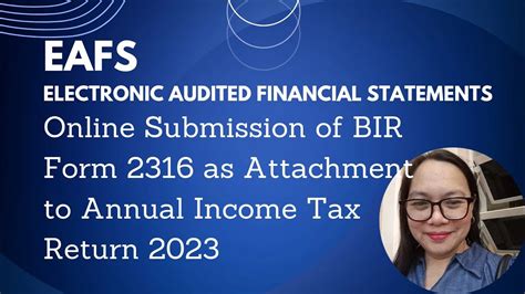 how to get financial statement in bir