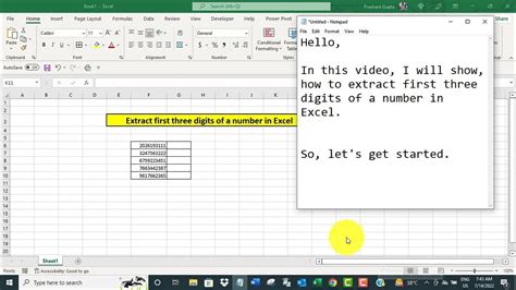 how to get first digit in excel