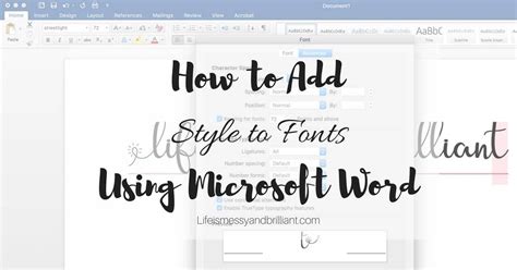how to get font in word
