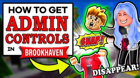 how to get free admin in roblox brookhaven