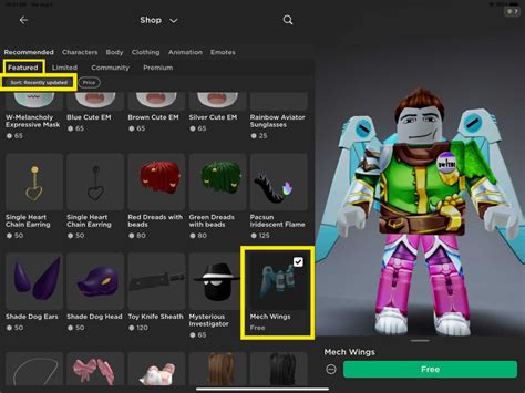 how to get free avatar items in roblox